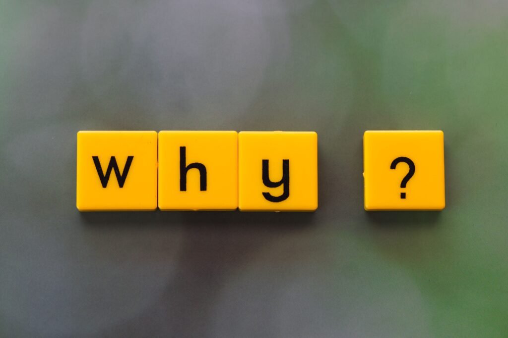 Asking 5 Why until you reach the actual root cause